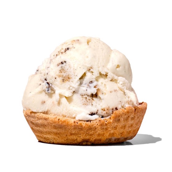 Cookie Cone with a scoop of ice cream