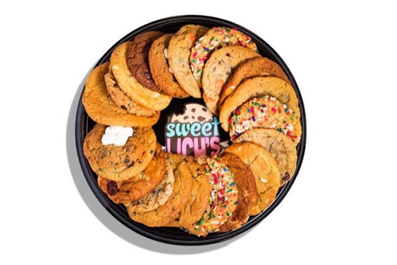 A party platter of cookies
