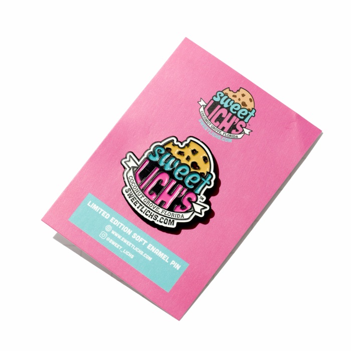 Sweet Lich's logo enamel pin